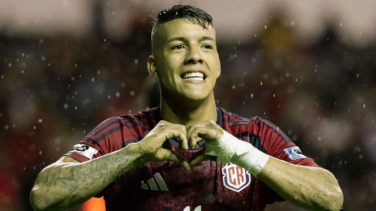El centrocampista Orlando Galo, de 23 a&ntilde;os, es uno de los j&oacute;venes que integra la plantilla de Costa Rica. EFE/ Jeffrey Arguedas